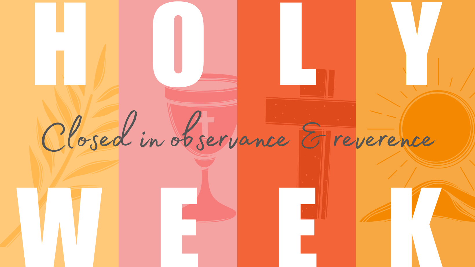 Colorful Modern Holy Week Easter Church Facebook Cover Colorful Modern Holy Week Easter Church Facebook Cover